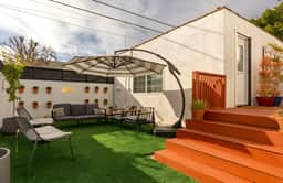 Hauser House, Modern Artful Spanish-style Bungalow
