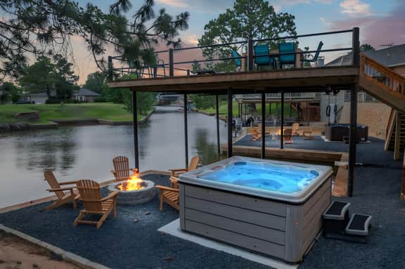 Luxury Lake Retreat | 6BR, Hot Tub & Fire Pit