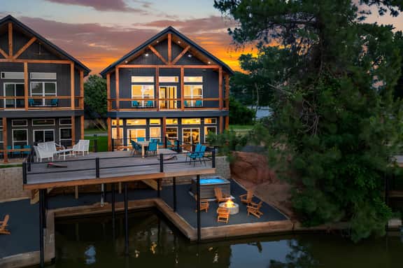 Luxury Lake Retreat | 6BR, Hot Tub & Fire Pit