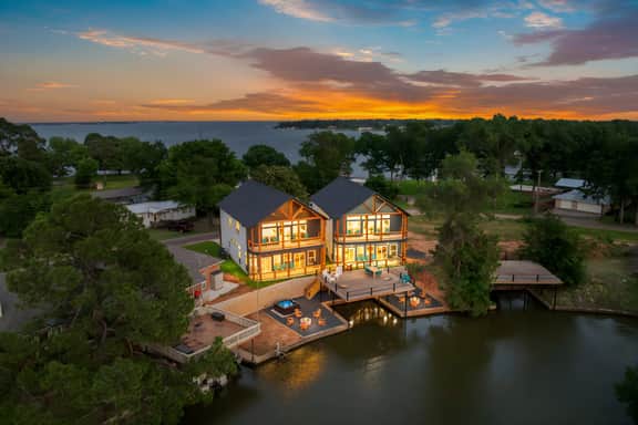 Two Waterfront Homes | 36 Guests, Games & Views